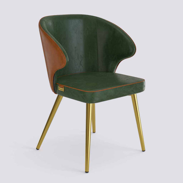 Rocky Dining Chair in Gold Electroplated Metal Base | 494