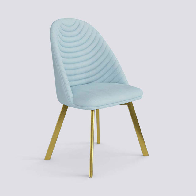 Strike Dining Chair in Gold Electroplated Metal Base | 488