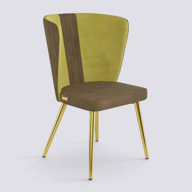 Wrap Dining Chair In Gold Electroplated Metal Base | 490