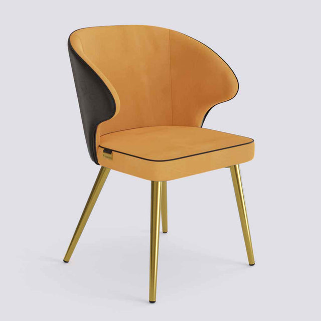 Rocky Dining Chair in Gold Electroplated Metal Base | 494