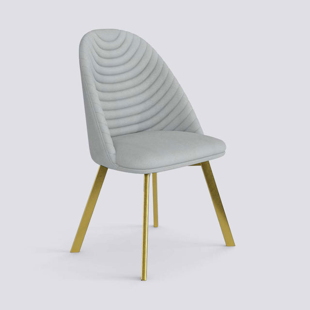 Strike Dining Chair in Gold Electroplated Metal Base | 488
