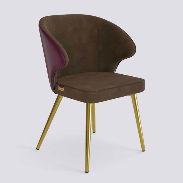 Rocky Dining Chair in Gold Electroplated Metal Base | 494
