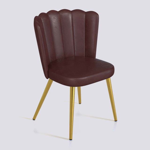 Flower Dining Chair in Gold Electroplated Metal Base | 487