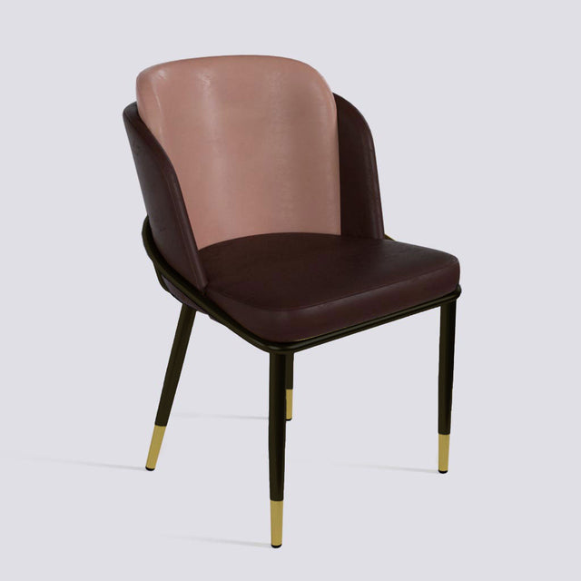 Rogue Dining Chair In Powder Coated + Gold Cap | 496