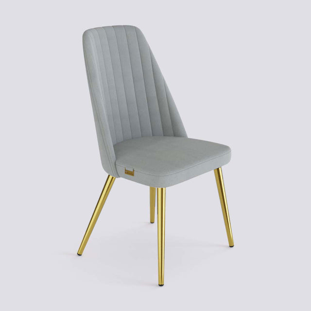 Ruston Dining Chair In Gold Electroplated Metal Base | 489