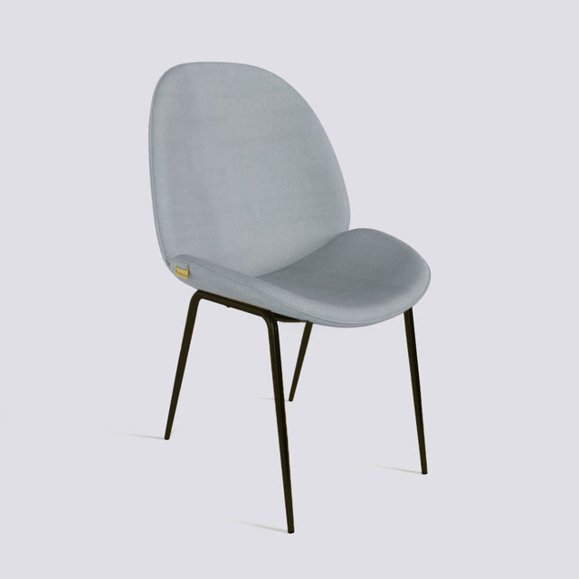 Curvy Dining Chair In Powder Coated Base | 486