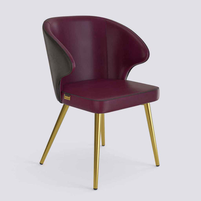 Rocky Dining Chair in Gold Electroplated Metal Base | 494