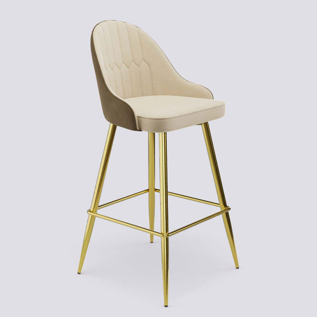 Valiant Bar Stool In Gold Electroplated Metal Base | 627