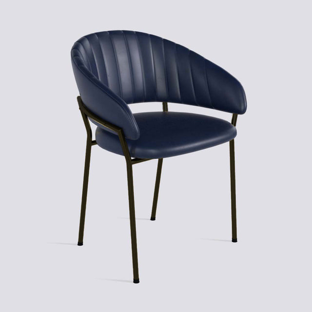 Chic Dining Chair in Powder Coated Metal Base | 478