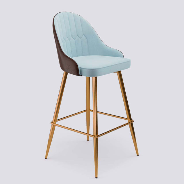 Valiant Bar Stool In Rose Gold Electroplated Metal Base | 627