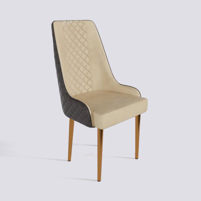 Imperial Dining Chair In Rose Gold Electroplated Metal Base | 501