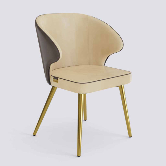 Rocky Dining Chair in Gold Electroplated Metal Base | 494