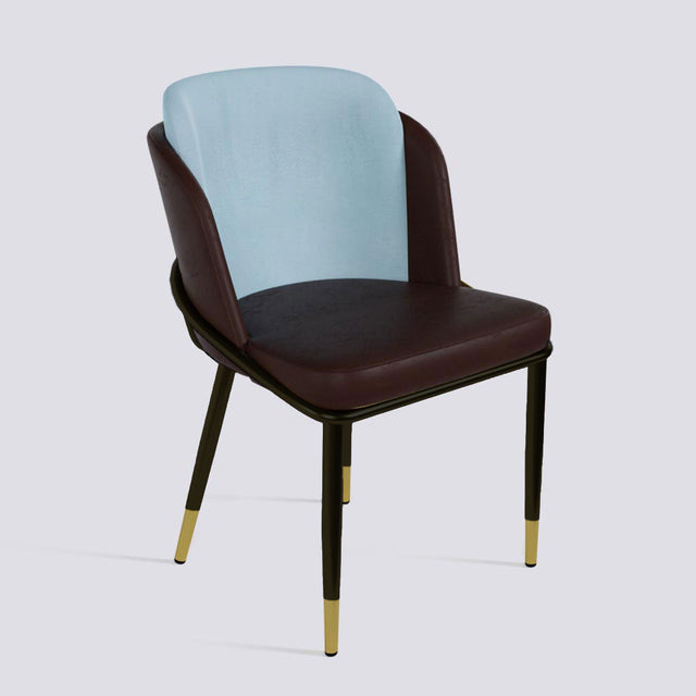 Rogue Dining Chair In Powder Coated + Gold Cap | 496
