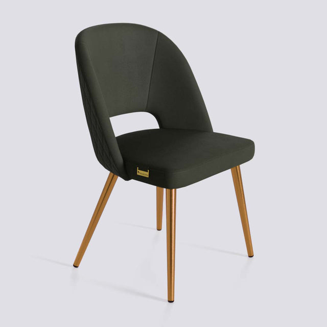 Procket Dining Chair In Rose Gold Electroplated Metal Base | 499