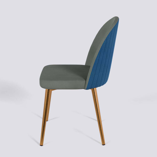 Regal Dining Chair In Rose Gold Electroplated Metal Base | 485