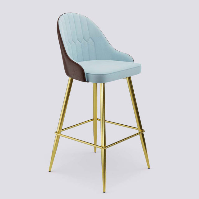 Valiant Bar Stool In Gold Electroplated Metal Base | 627