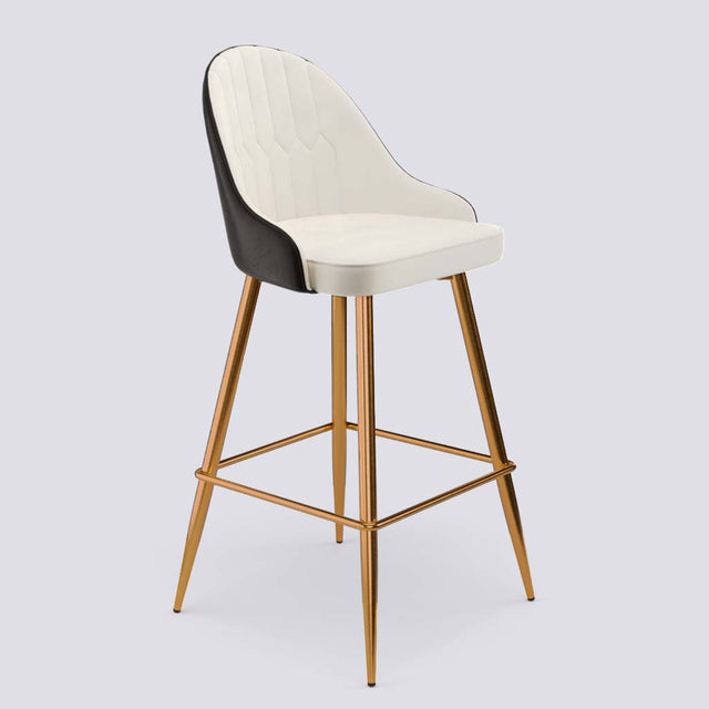 Valiant Bar Stool In Rose Gold Electroplated Metal Base | 627