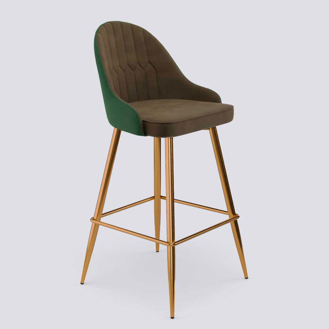 Valiant Bar Stool In Rose Gold Electroplated Metal Base | 627