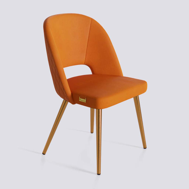 Procket Dining Chair In Rose Gold Electroplated Metal Base | 499