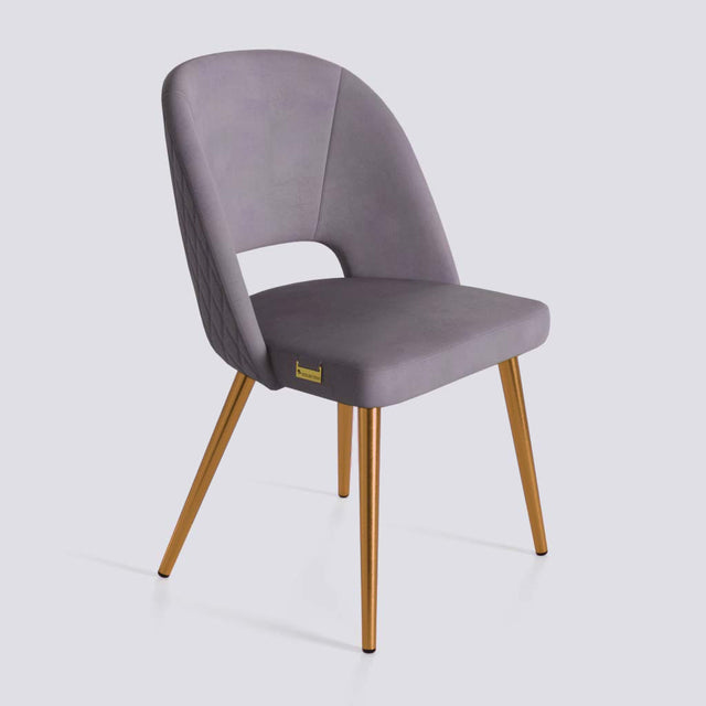 Procket Dining Chair In Rose Gold Electroplated Metal Base | 499