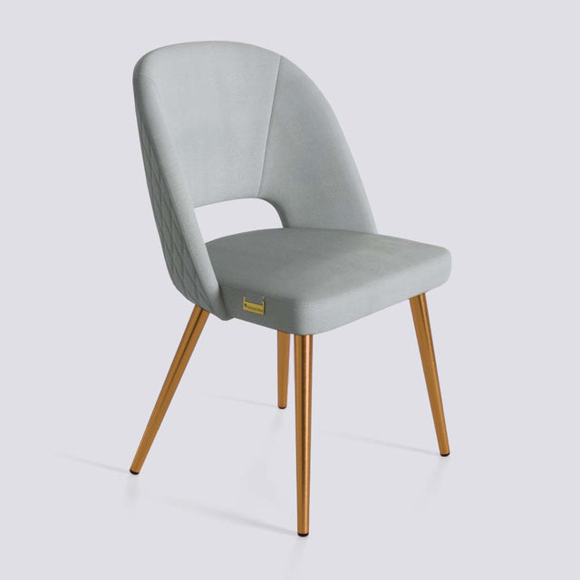 Procket Dining Chair In Rose Gold Electroplated Metal Base | 499