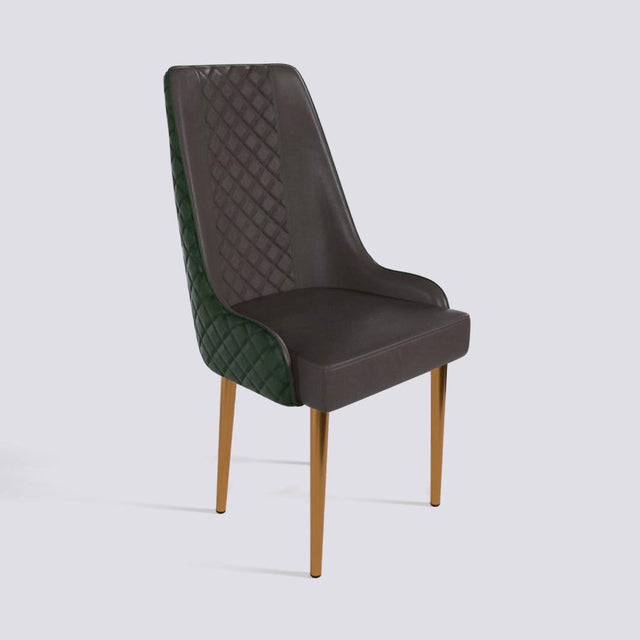 Imperial Dining Chair In Rose Gold Electroplated Metal Base | 501