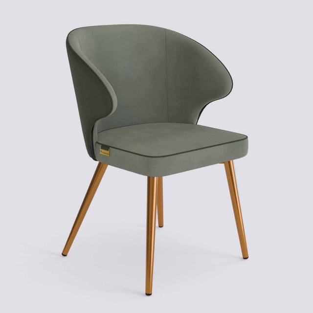 Rocky Dining Chair in Rose Gold Electroplated Metal Base | 494