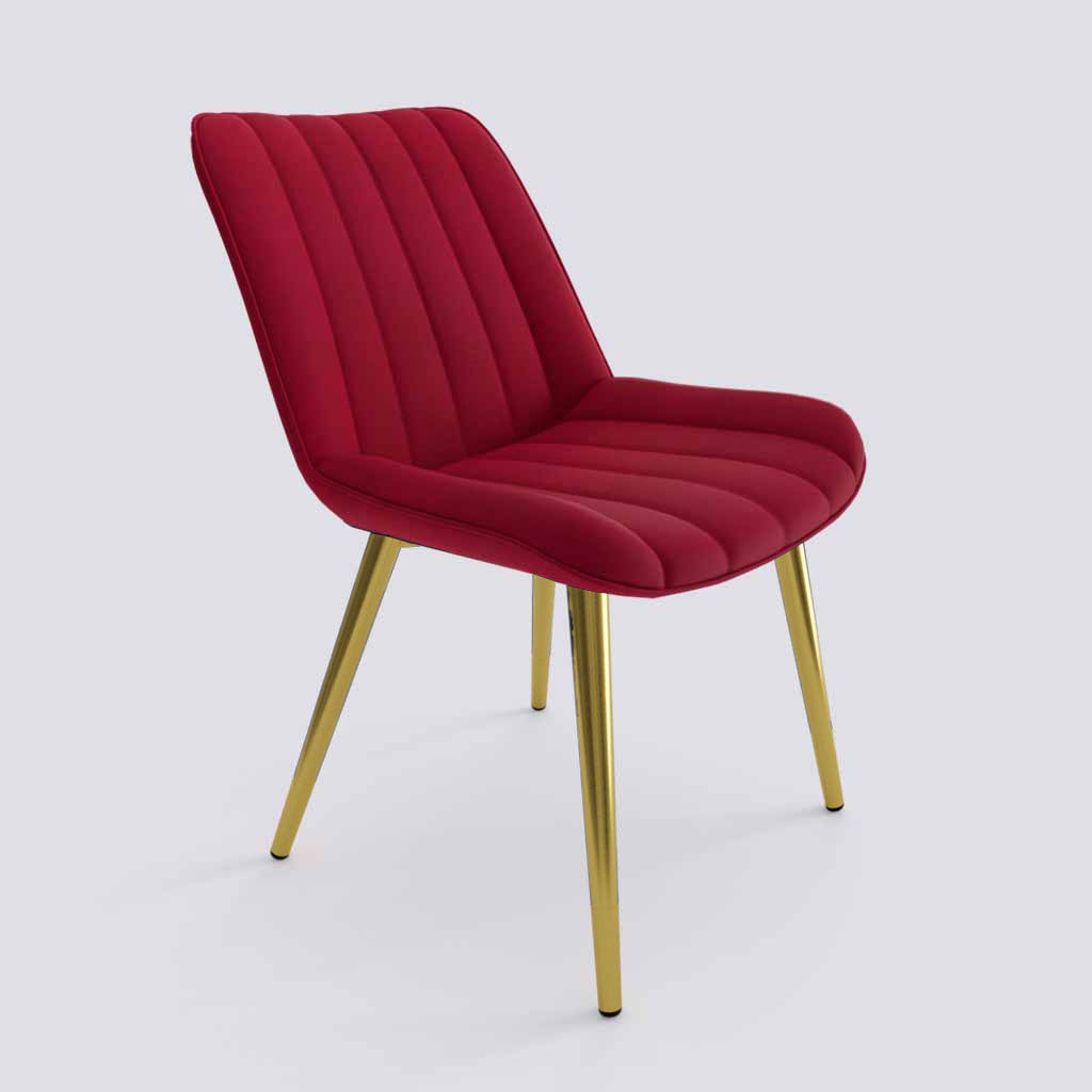 Red and gold dining chairs hot sale