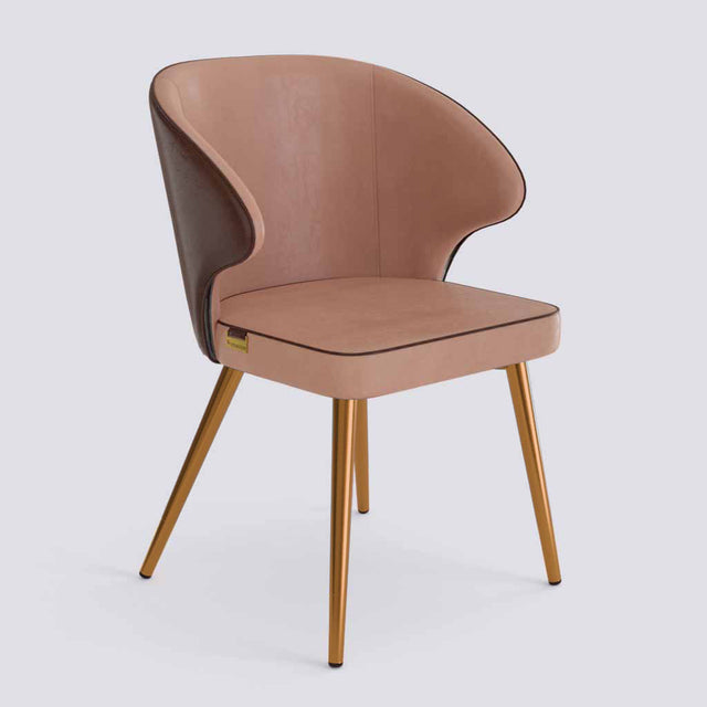 Rocky Dining Chair in Rose Gold Electroplated Metal Base | 494