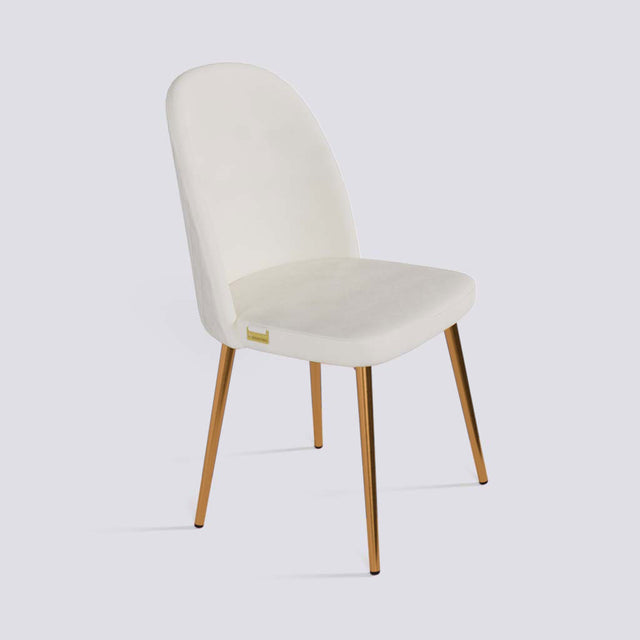 Fuze Dining Chair In Rose Gold Electroplated Metal Base | 495