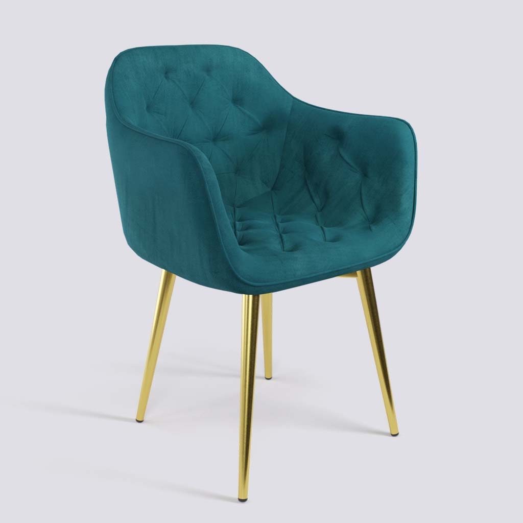 Teal and best sale gold chair