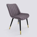 Aesthetic Dining Chair_Metal Base_Luxury_Chair_Old Lavender Velvet_475_Luxe