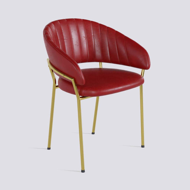 Chic Dining Chair in Gold Electroplated Metal Base | 478