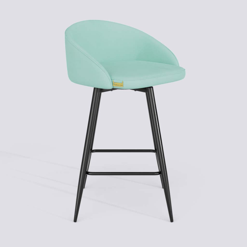 Rota Bar Stool In Powder Coated Metal Base 632 Omacme Luxe