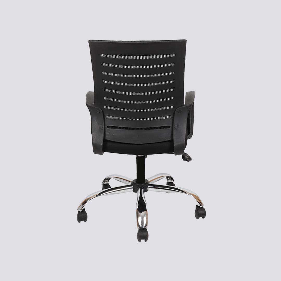 Ib basics black full deals back mesh chair ss026