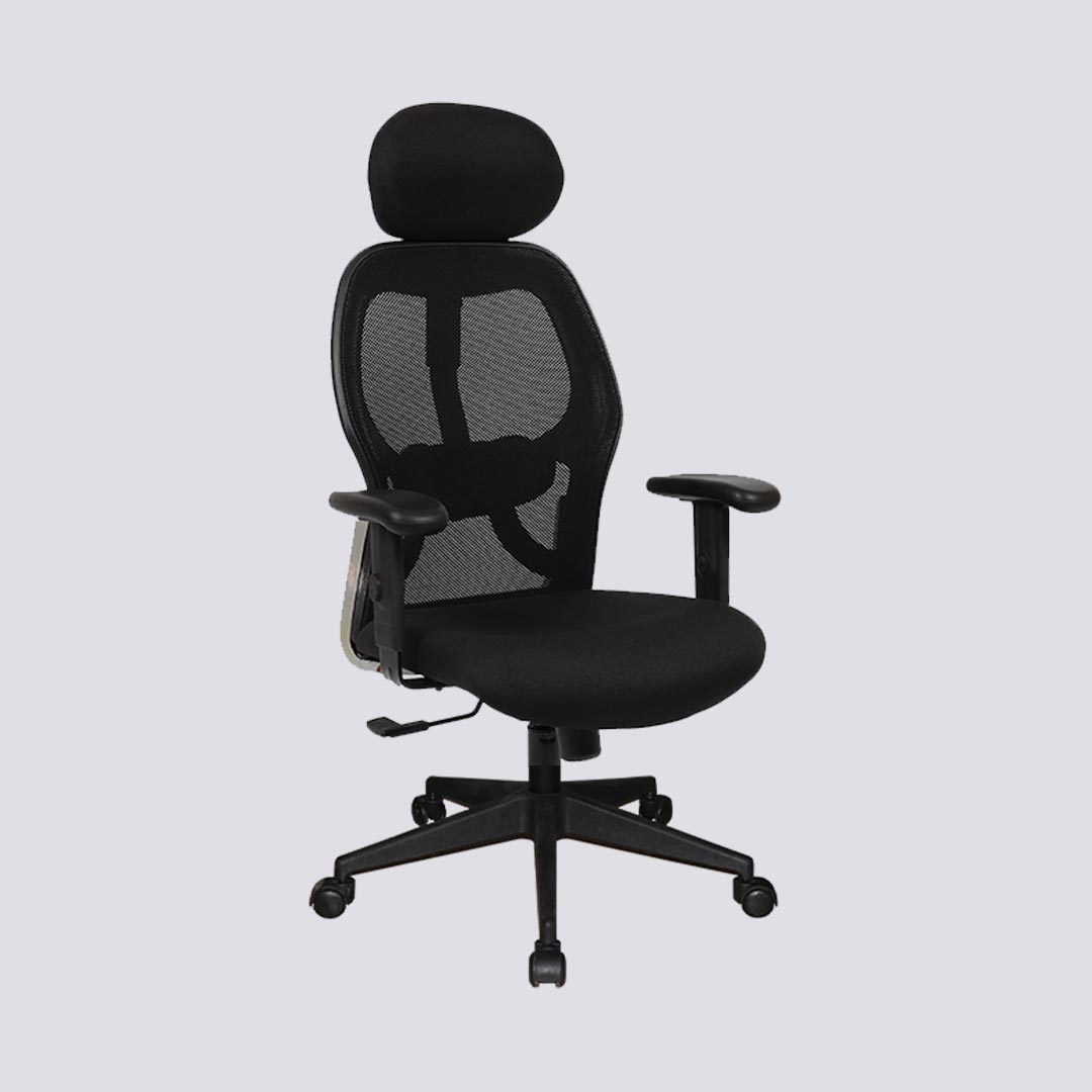 Buy High Back Executive Net Revolving Chair 1318 In Metal Frame ...
