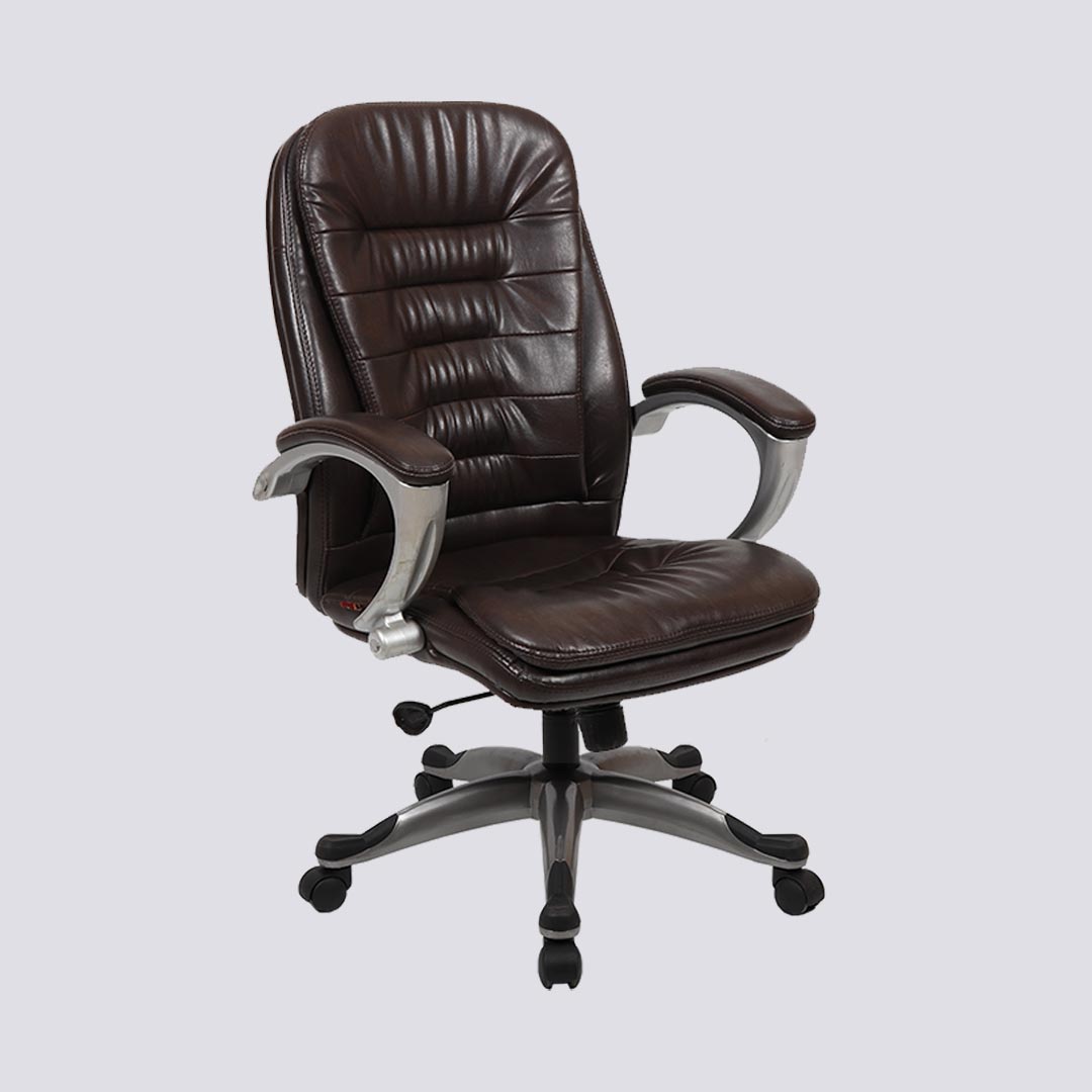 High back discount leather office chair